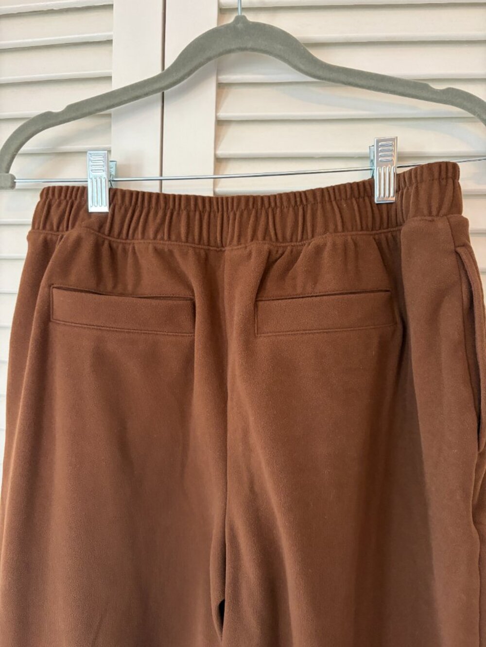 Varley women's sweatpants medium brown comfy fleece elastic waist pockets - Picture 5 of 7